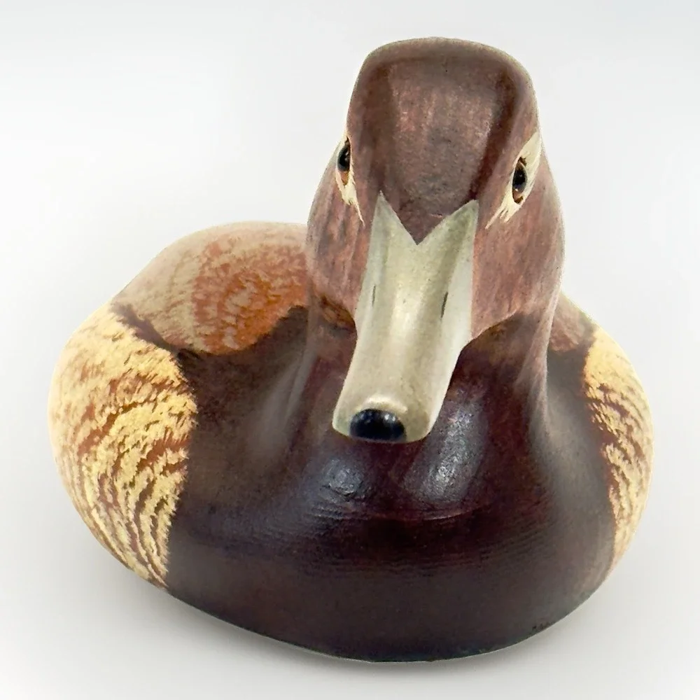 Ducks Unlimited 1984/85 Wood Duck Decoy T.J. Hooker Signed Glass Eyes #285/1500